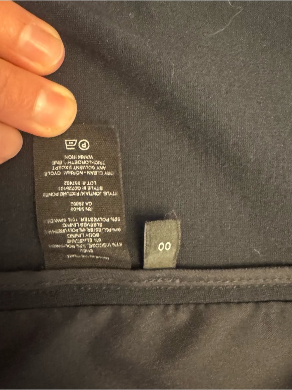 Theory Double-Breasted Blazer in Navy | Size 00 | Good condition! - Picture 5 of 5